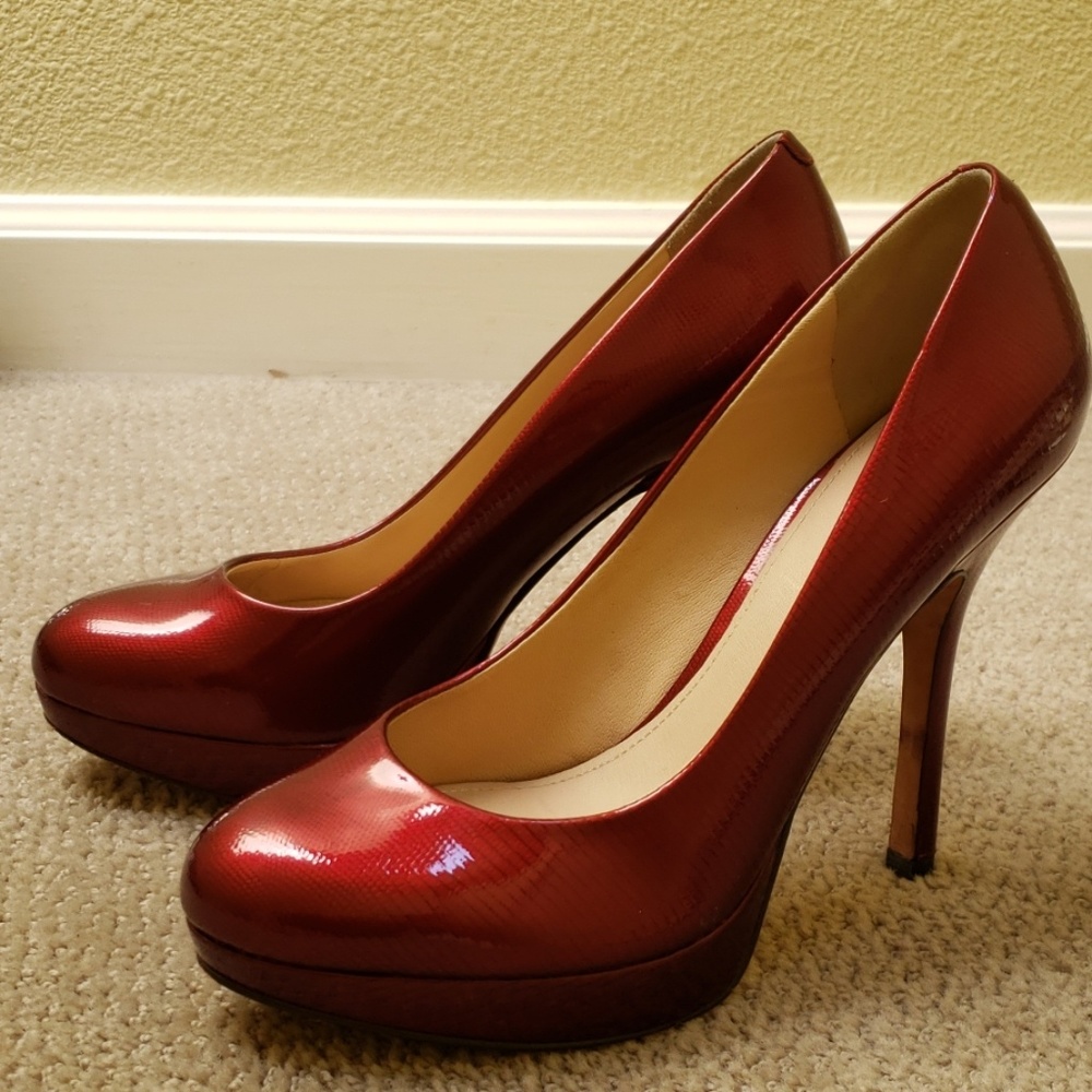 Red Joan & David high heels